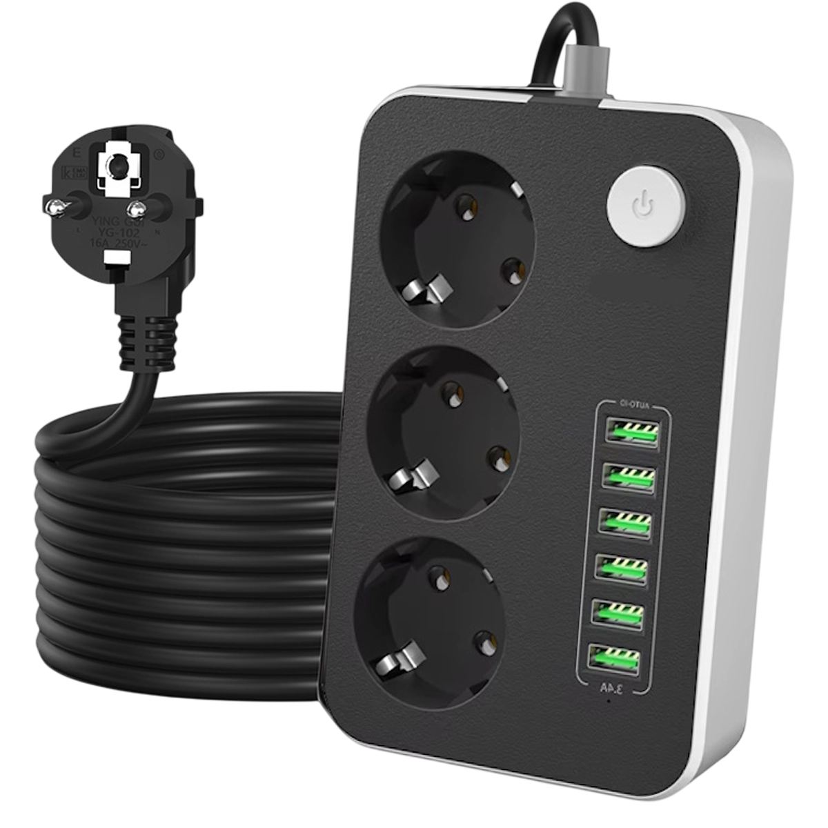 Удлинитель/сетевой фильтр TSG-3+6U